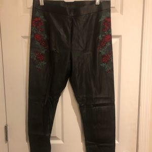 Express pleather leggings